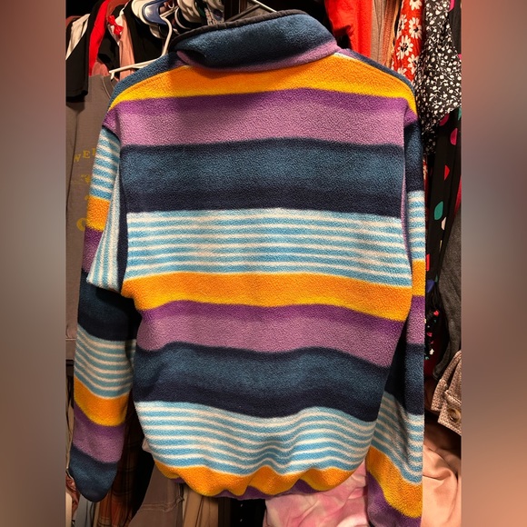 Patagonia Snap T Fleece Synchilla Painted Fitz Striped Pull Over - Picture 3 of 3